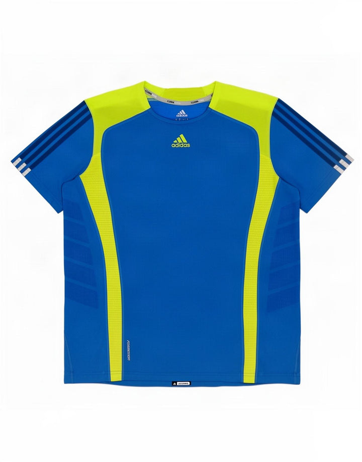 Tricou Adidas Climacool pentru bărbați Top Medium Blue Colorblock
