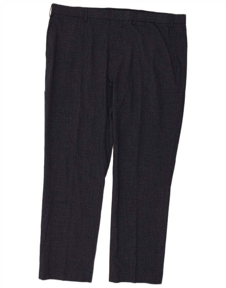 MARKS & SPENCER Pantaloni chino pentru bărbați, cu ajustare normală, L42 L31, bleumarin