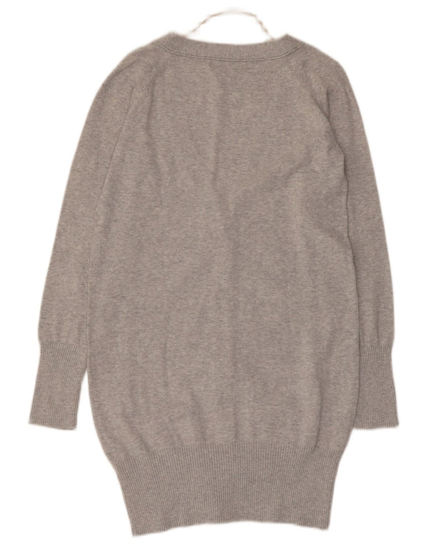 Pulover cardigan pentru femei Zara UK 10 mic, gri bumbac