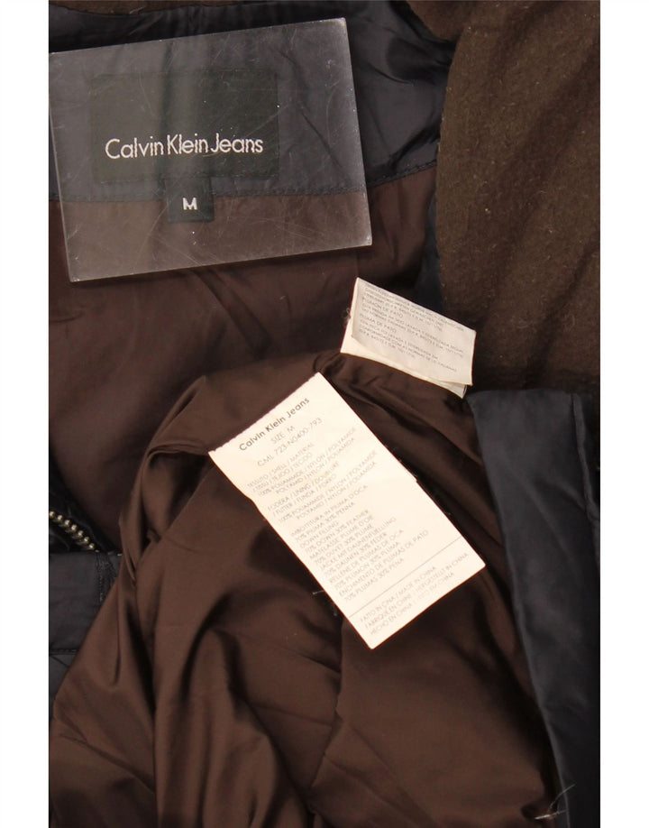 CALVIN KLEIN JEANS Gilet căptușit pentru bărbați UK 38 Medium Bleumarin Poliamidă