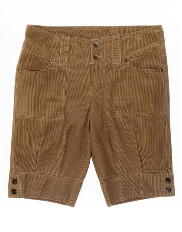 Pantaloni scurți Benetton pentru femei din velur IT 40 Medium W30 Maro Bumbac