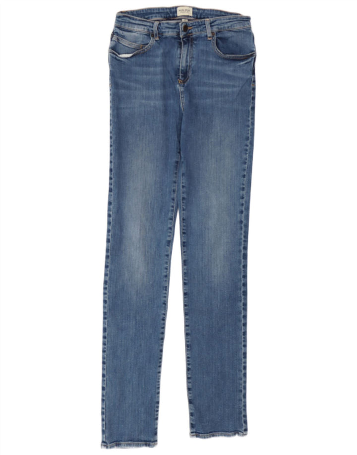 White Stuff Blugi skinny lungi și drepti pentru femei UK 12 Medium W30 L32 Blue