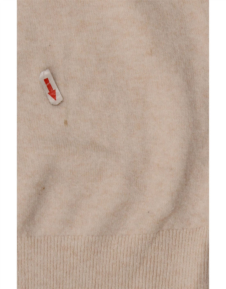 Marks & Spencer Pulover cu gât polo pentru femei UK 14 Medium Off White