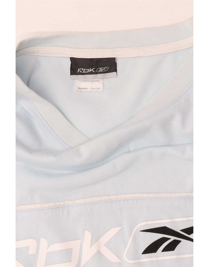 Tricou grafic pentru bărbați Reebok Top 2XL, bumbac, albastru