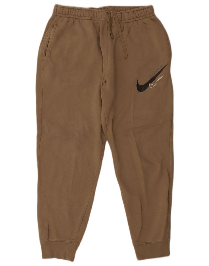 Pantaloni de trening grafic Nike pentru bărbați Pantaloni de jogging, bumbac mediu, bej