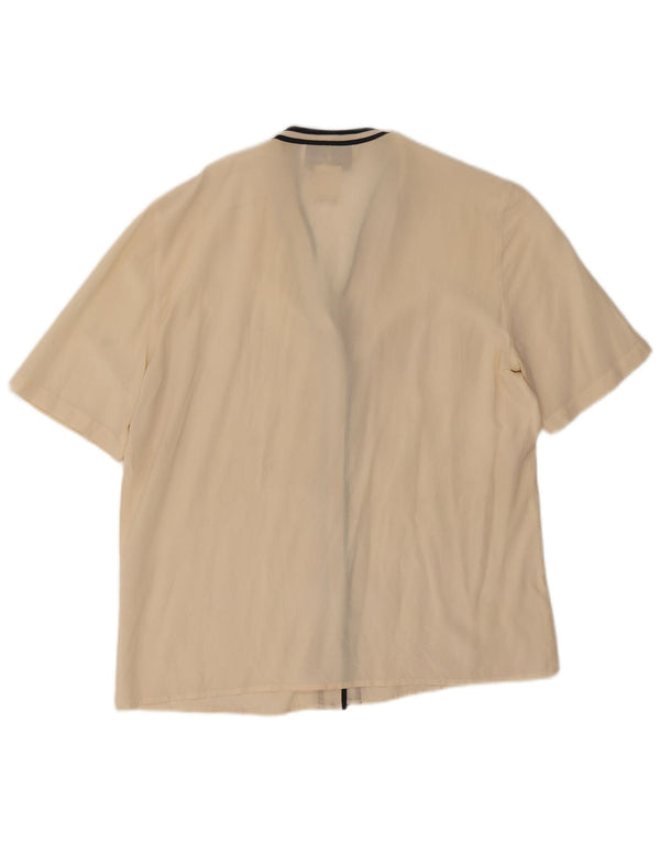 Bluză cămașă cu mânecă scurtă pentru femei Les Copains, IT 48 XL, cu dungi alb
