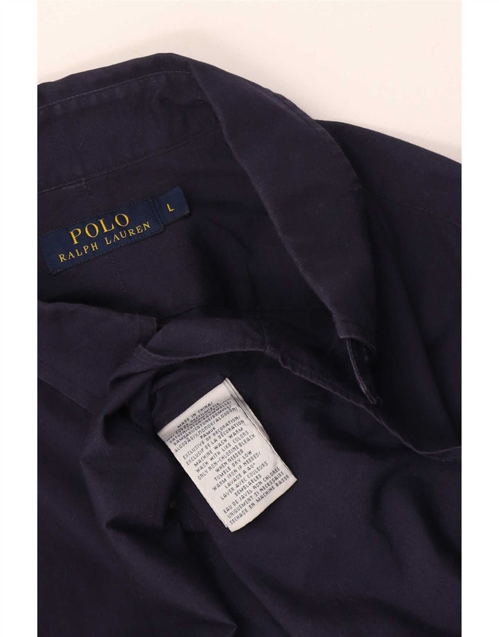 Cămașă Polo Ralph Lauren pentru bărbați, mare, albastru, bumbac