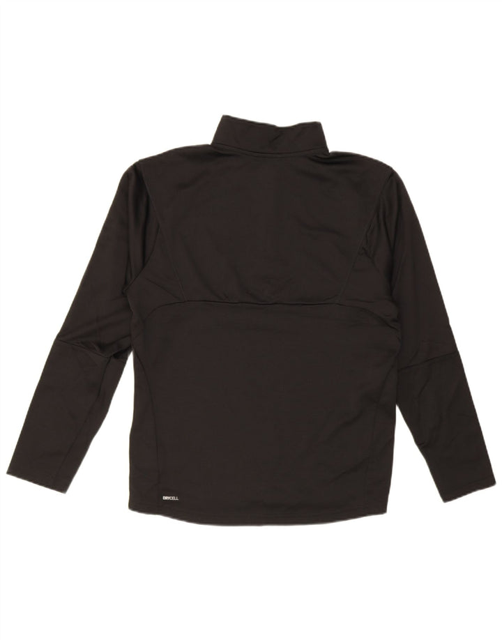 Trening Puma AS Gatineau Graphic Zip Neck Pulover Top Mic Negru