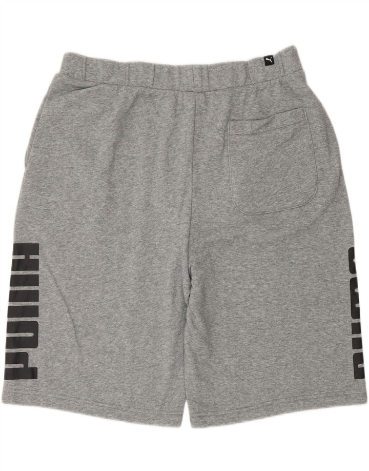 Pantaloni scurți sport grafic Puma pentru bărbați, mari, gri pete
