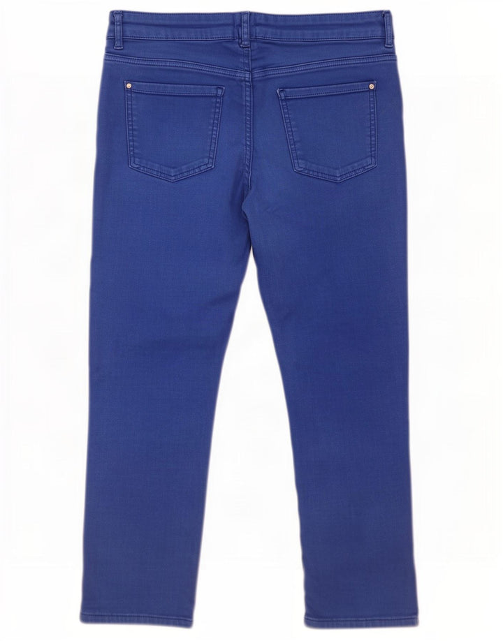 Blugi tăiați pentru femei M&Co UK 14 Large W34 L24 Blue