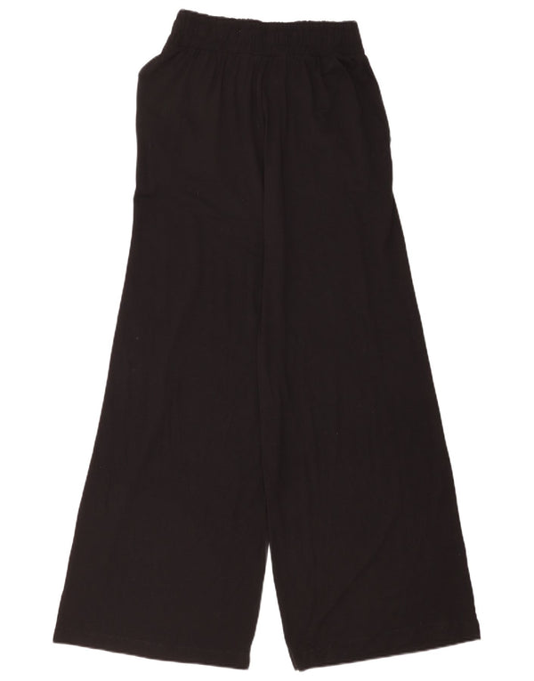 MINT VELVET Pantaloni de trening pentru femei cu picioare largi UK 8 Small Black Viscose