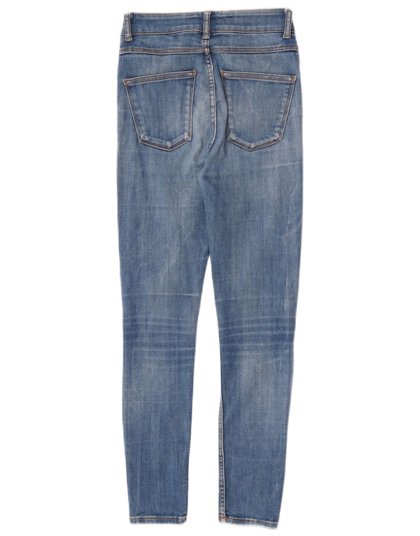 Blugi skinny dama Zara EU 36 XS W26 L27 Albastru Bumbac