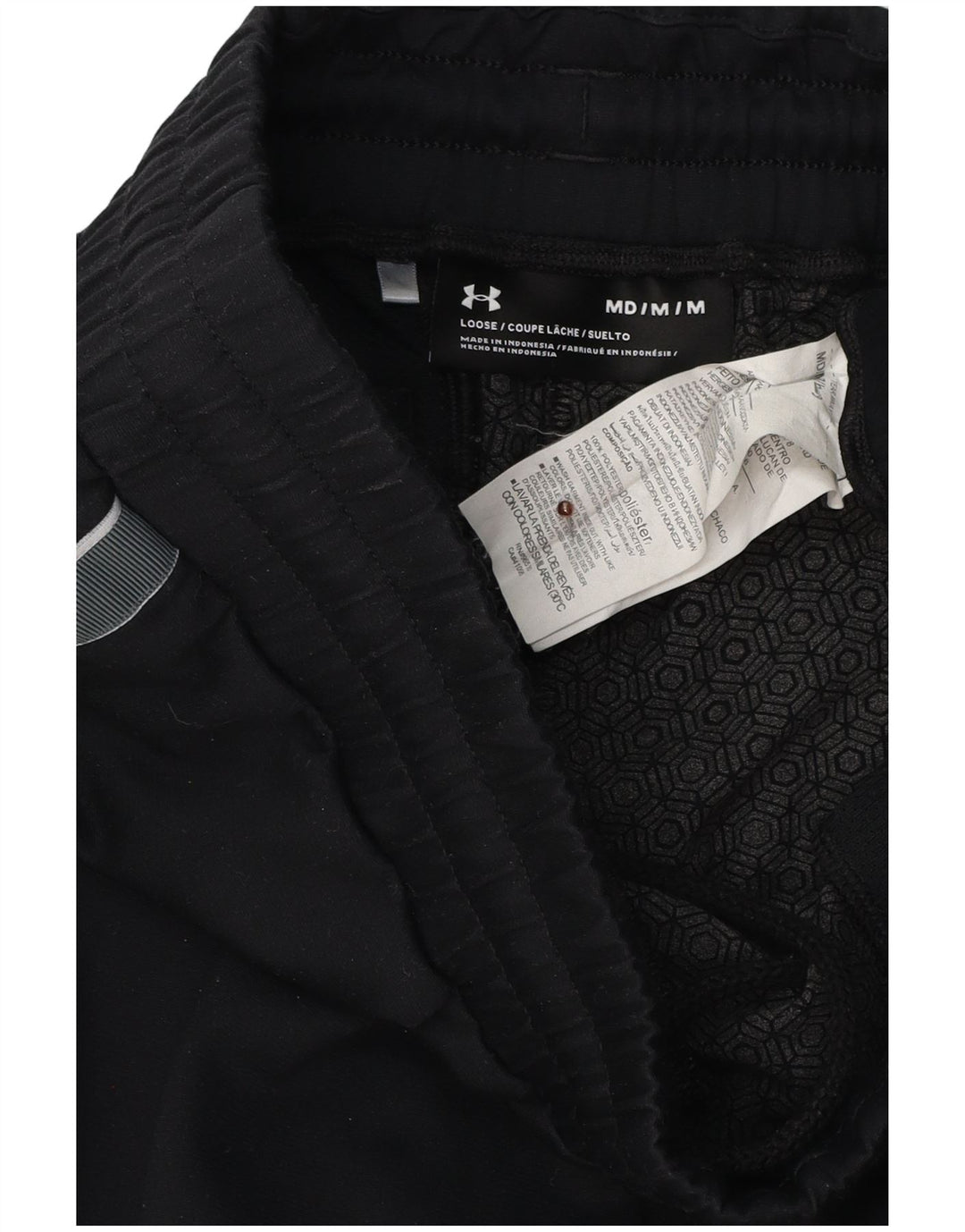 Pantaloni de trening Under Armour loose fit pentru bărbați, mediu negru, color block