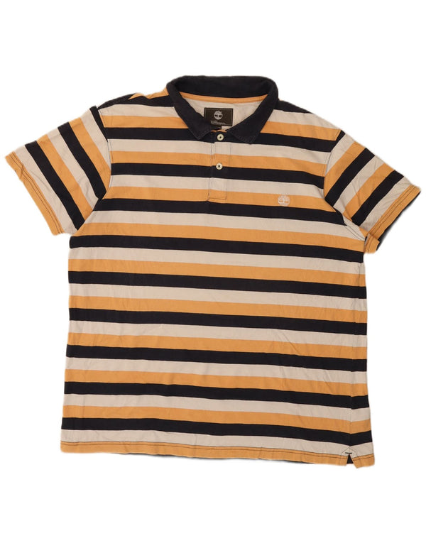 Tricou polo Timberland Earthkeepers pentru bărbați, cu formă regulată, 2XL, cu dungi galbene