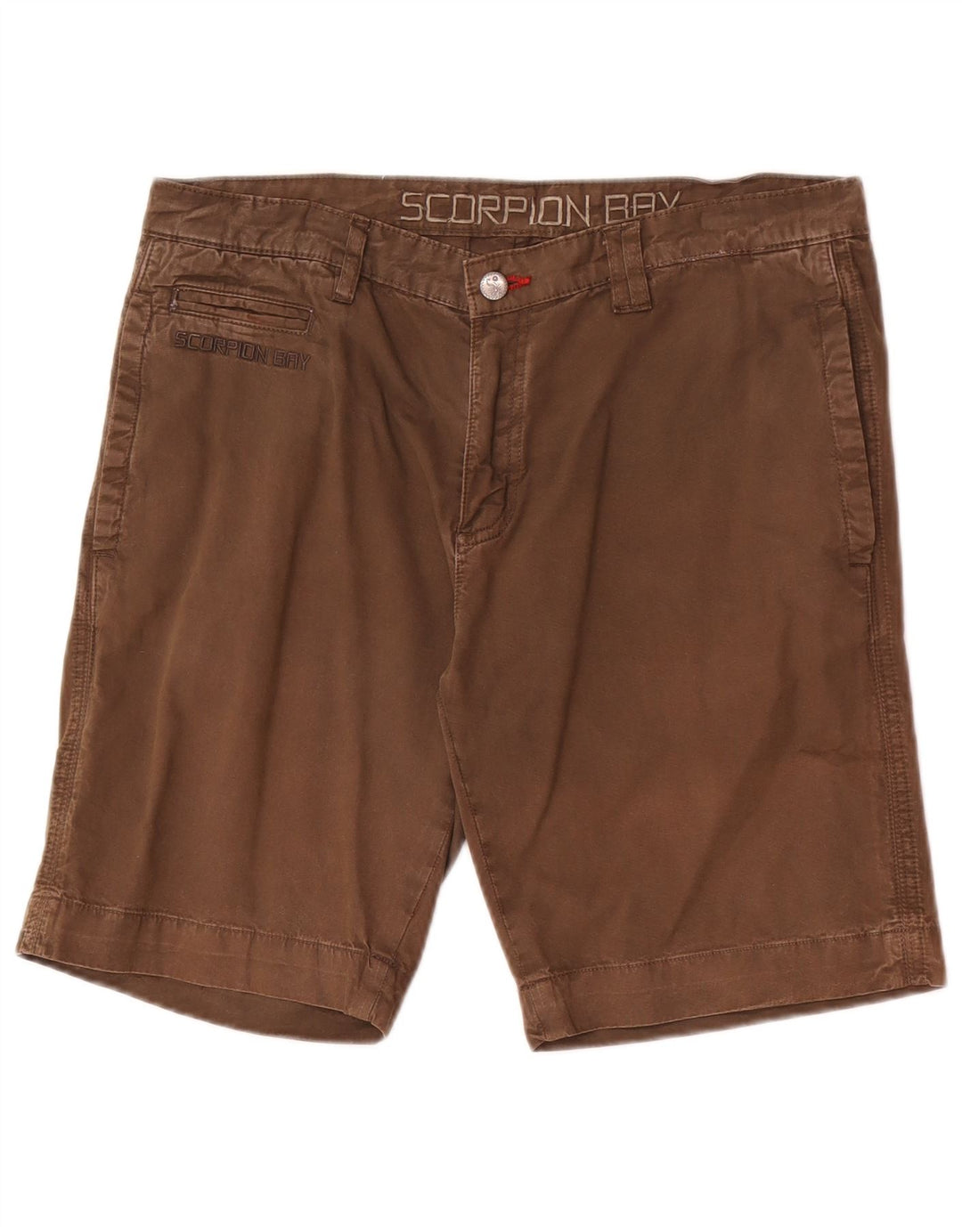 Pantaloni scurți chino obișnuiți pentru bărbați Scorpion Bay W33 bumbac maro mediu