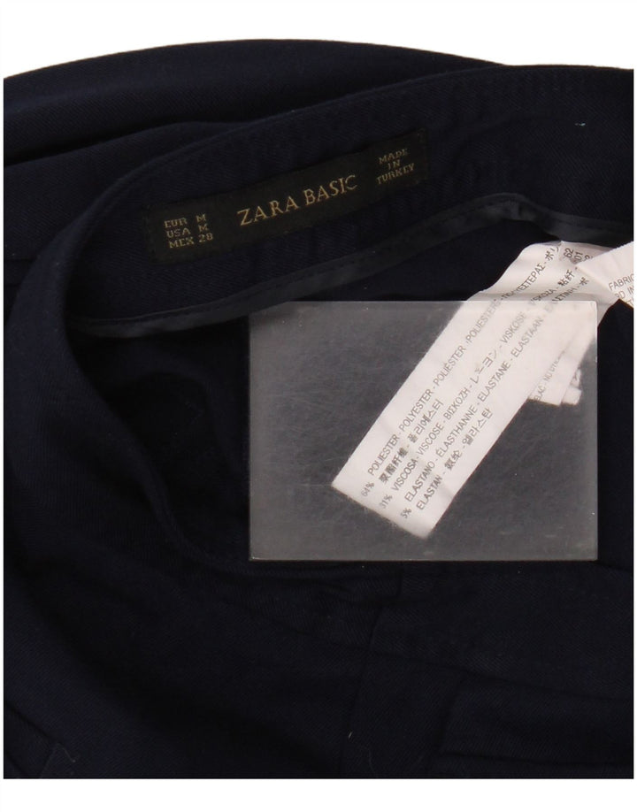 Pantaloni casual pentru femei Bootcut Zara Mediu L28 L30 Poliester bleumarin