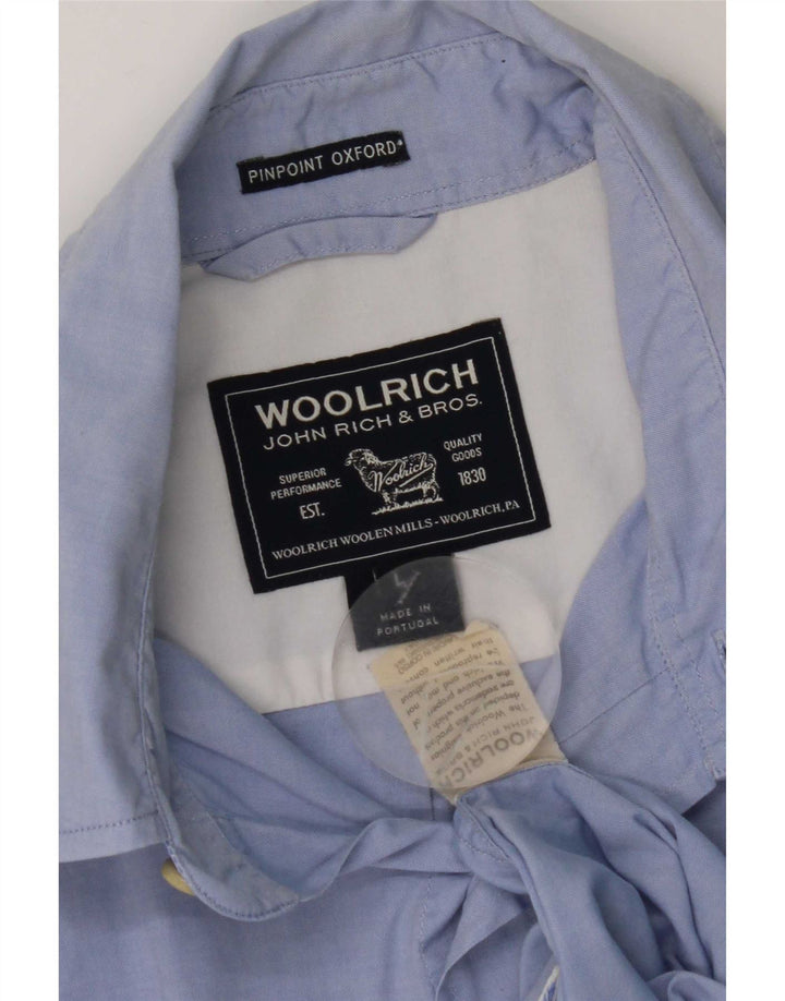 Cămașă Woolrich pentru bărbați, mare, albastră