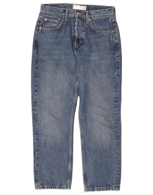 Blugi Topshop pentru femei Editor Tapered UK 8 W26 L28 Blue Bumbac