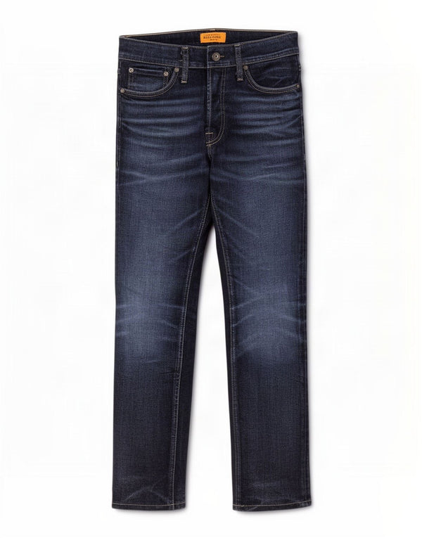 Blugi Jack & Jones Tim Slim pentru bărbați W27 L27 Bumbac albastru