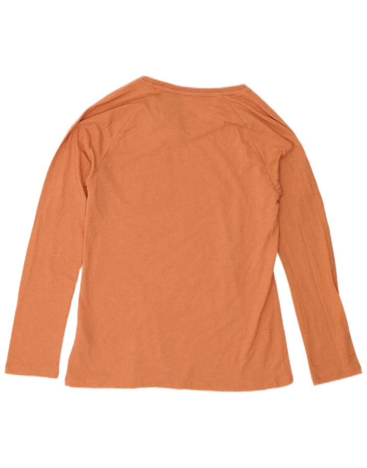 Top pentru femei Dickies cu mânecă lungă UK 10 mic portocaliu bumbac