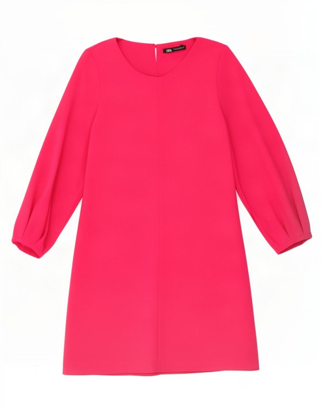 Rochie A-Line pentru femei Zara cu mâneci 3/4 UK 12 Poliester roz mediu