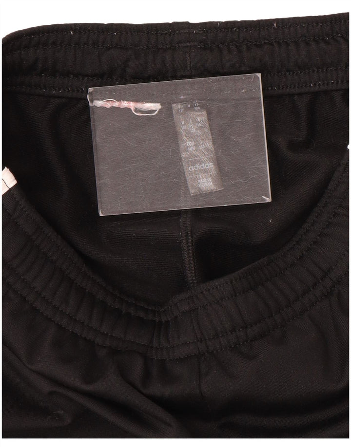 Pantaloni de trening Adidas pentru baieti 11-12 ani negri