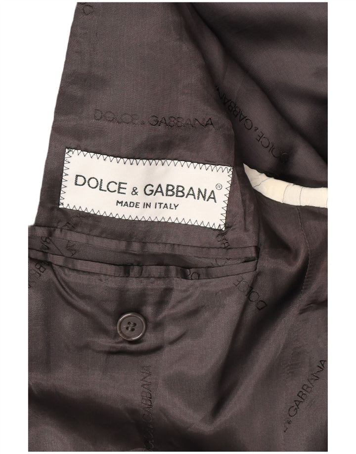 Blazer pentru bărbați Dolce & Gabbana, cu 3 nasturi, IT 50, mare, gri, viscoză