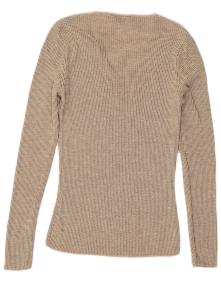 Marks & Spencer Pulover cu decolteu în V St. Michael pentru femei UK 8 Small Bej