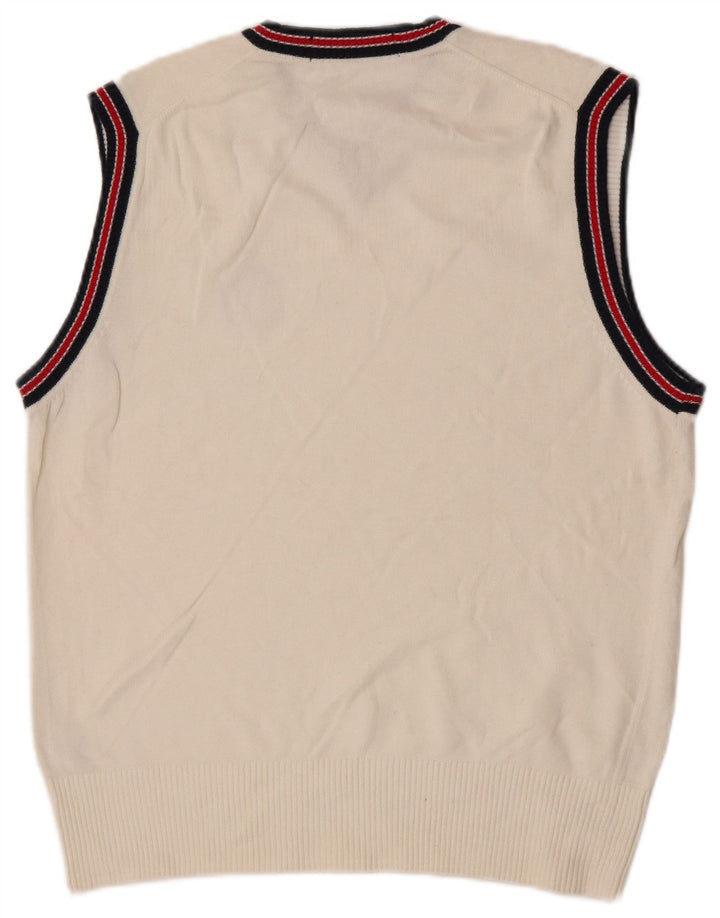 Fila Mens Vest Tank Top Bumbac Alb Mic