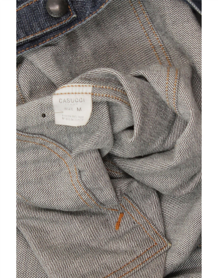 Jachetă de denim pentru bărbați Casucci UK 38, bumbac albastru mediu