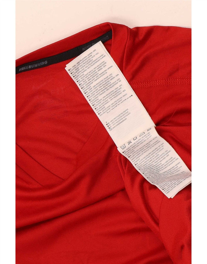 Tricou grafic Nike Dri Fit pentru bărbați Top Medium Red Poliester