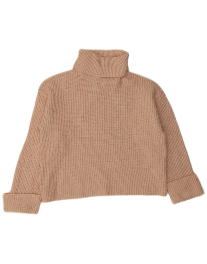 Pulover pentru femei Marks & Spencer cu gât rulat, portocaliu mediu UK 14