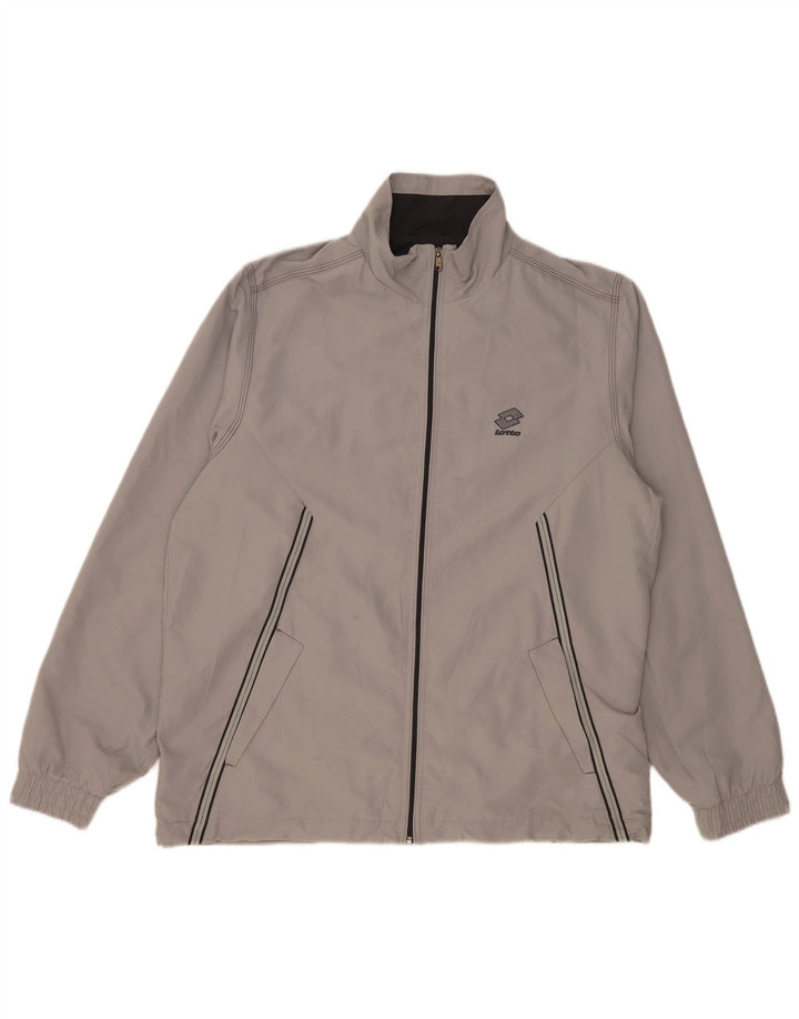LOTTO Mens Rain Jacket UK 44 2XL Grey Polyester