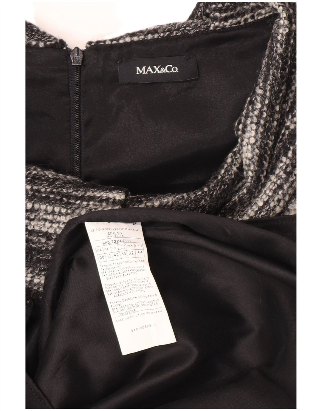 Max & Co. Rochie pentru femei UK 12 Lână gri mediu