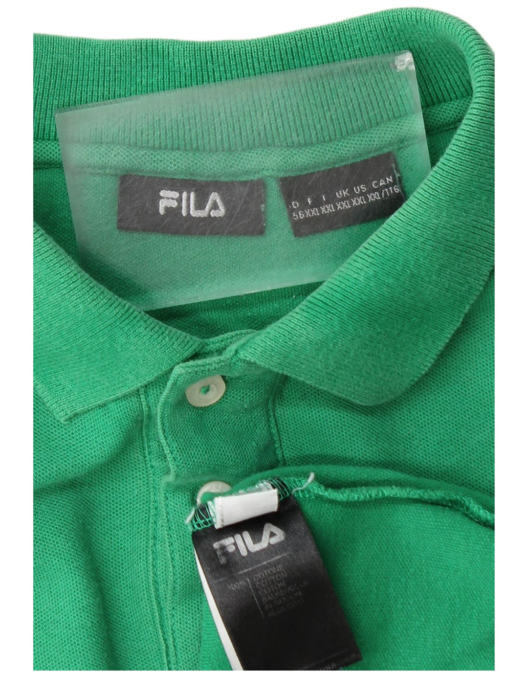 Tricou polo pentru bărbați FILA 2XL bumbac verde