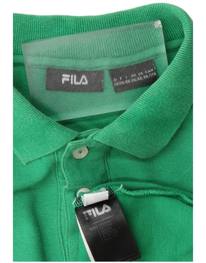 Tricou polo pentru bărbați FILA 2XL bumbac verde