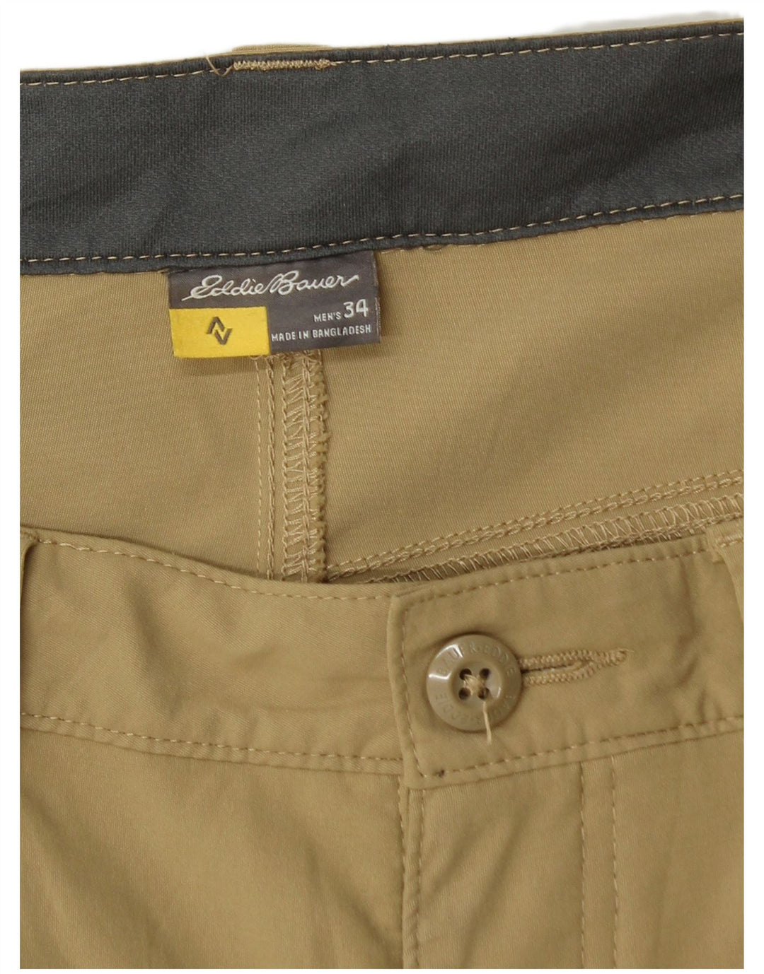 Pantaloni scurți cargo pentru bărbați Eddie Bauer W34 nailon mare kaki
