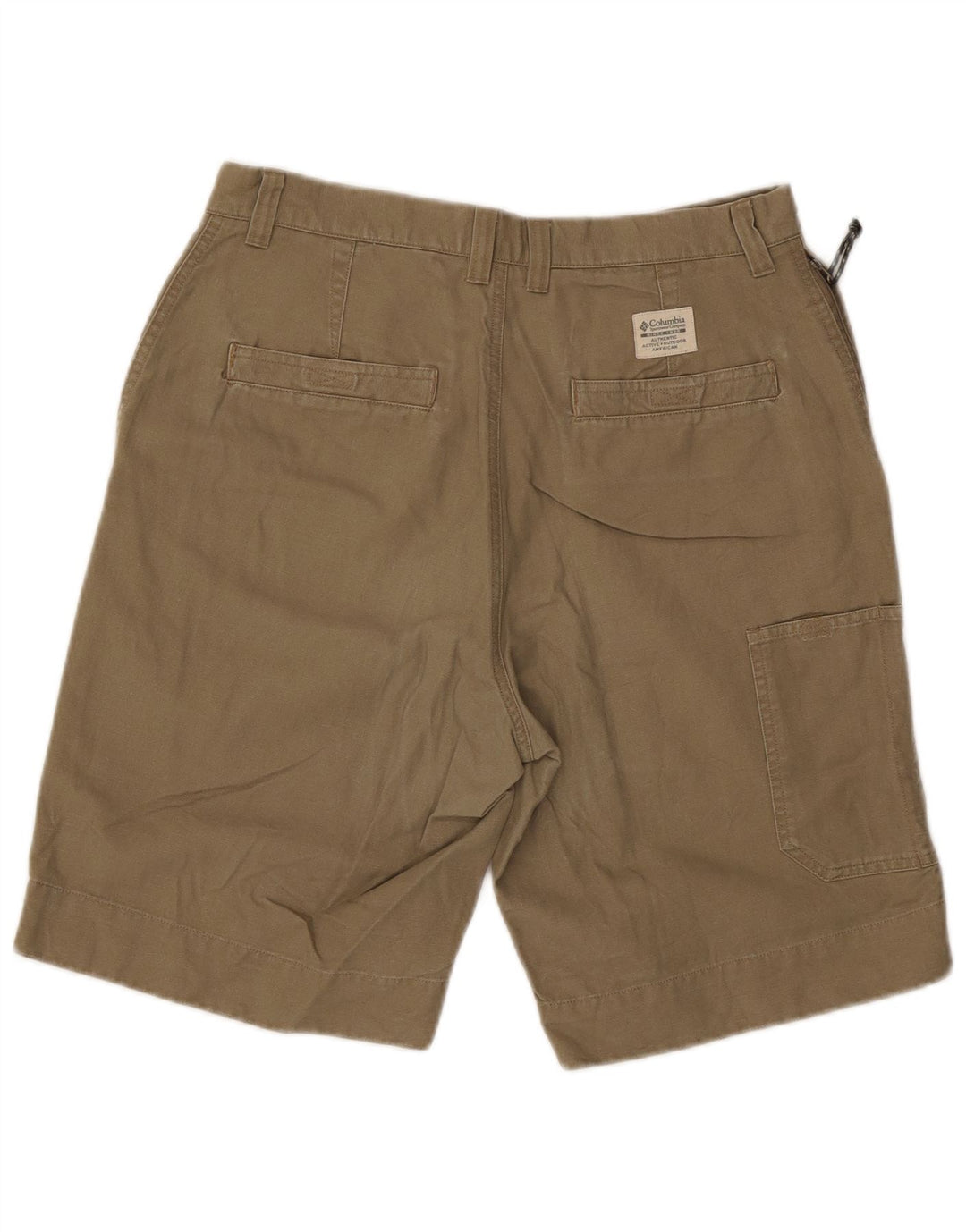 Pantaloni scurți cargo Columbia pentru bărbați W32, bumbac mediu kaki