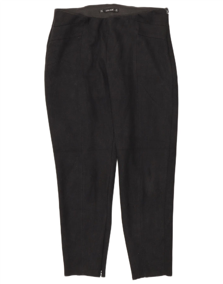 Pantaloni slim pentru femei Zara XL W36 L27 Negri