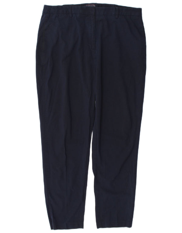 Pantaloni de costum conici pentru femei Marks & Spencer UK 18 XL W36 L28 bleumarin
