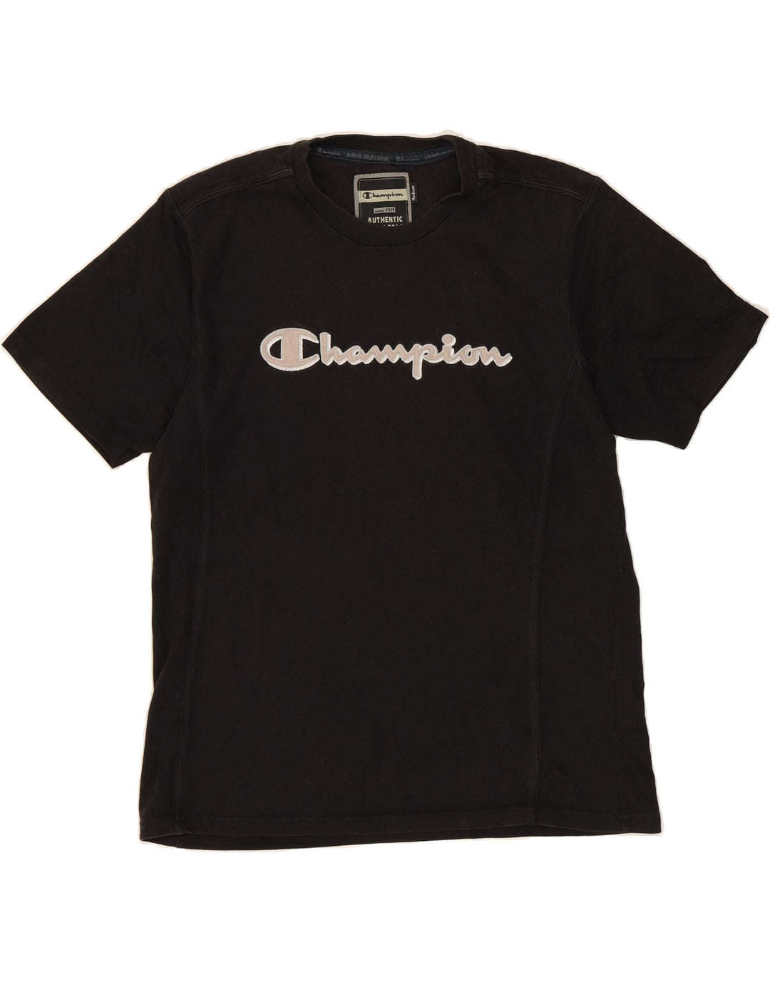 CHAMPION Mens Graphic T-Shirt Top Medium Black Vintage Champion and Second-Hand Champion from Messina Hembry 