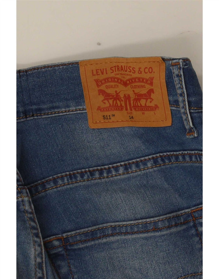 Blugi Levi's 511 Slim 13-14 ani W28 L27 Albastru