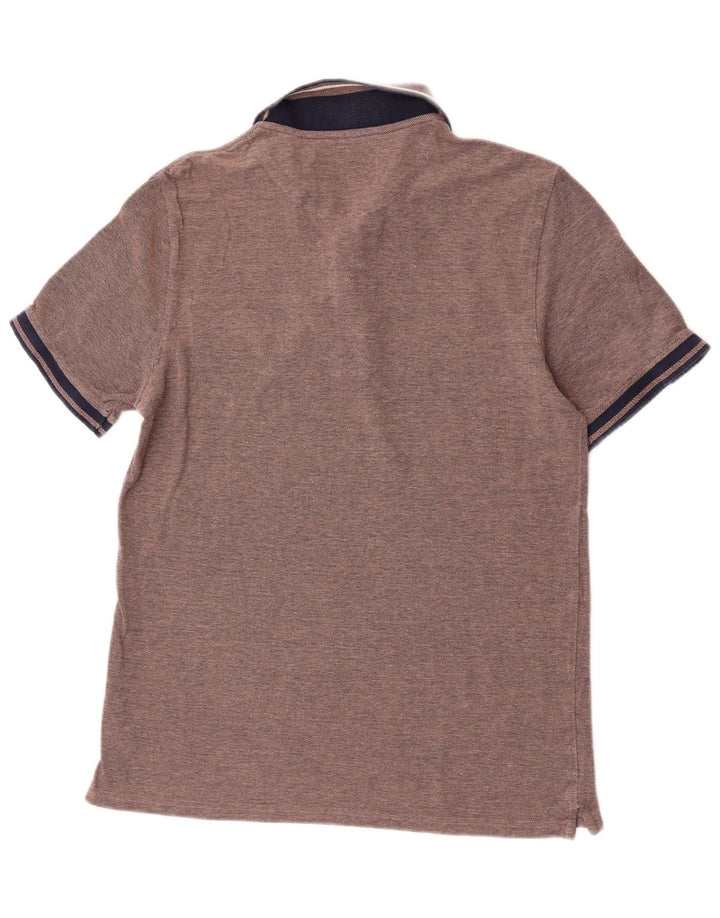 Tricou polo pentru bărbați Lyle & Scott, bumbac maro mare