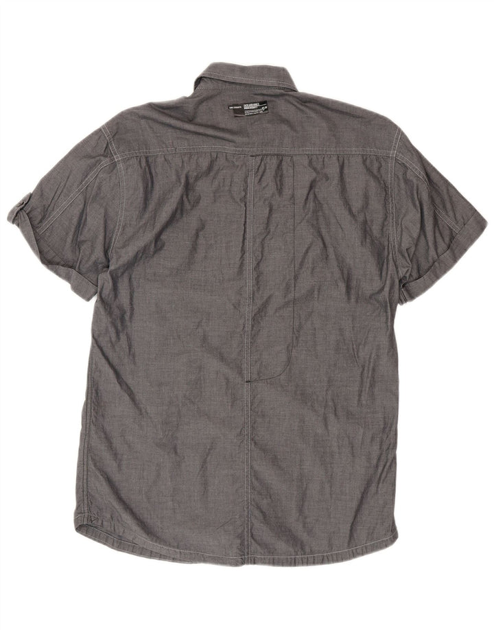 Cămașă Jack & Jones pentru bărbați, bumbac, gri mediu