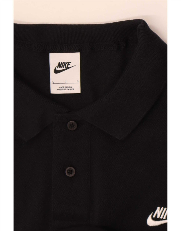 Tricou polo pentru bărbați Nike mare negru