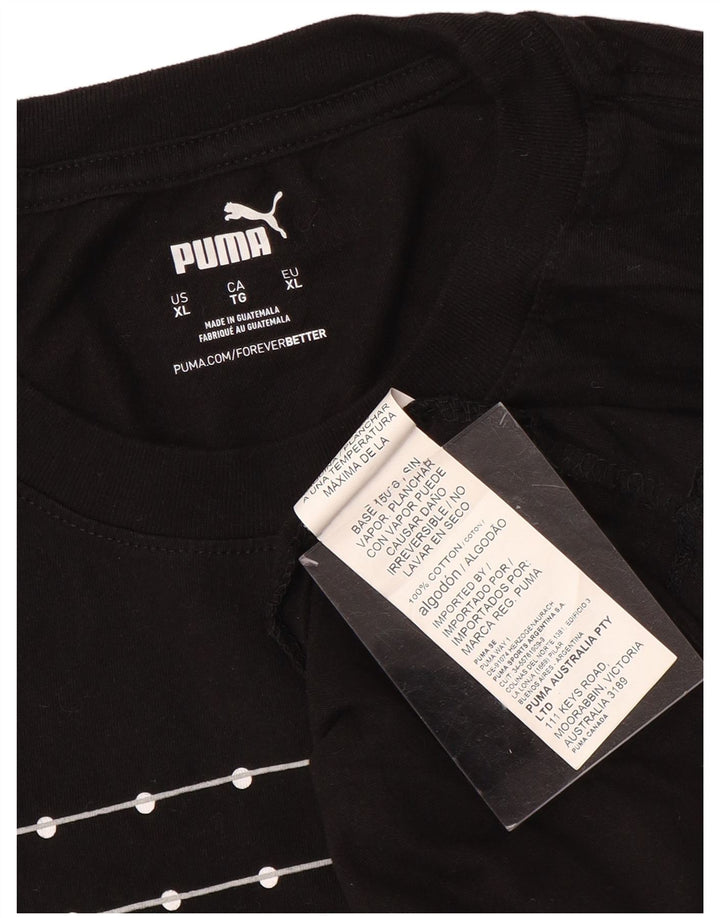 Tricou grafic PUMA pentru bărbați Top XL bumbac negru