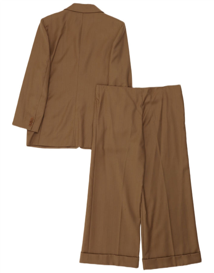 Costum pentru femei Byblos, 3 nasturi, 2 piese IT 46 mare L36 L27 kaki cu dungi