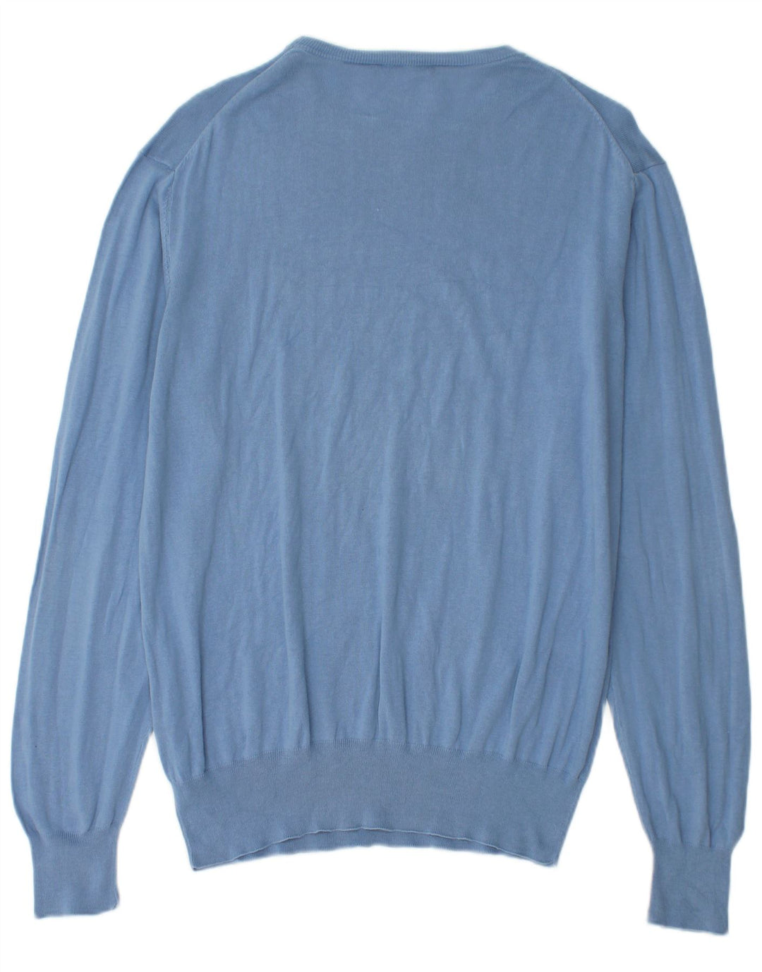 Pulover TRUSSARDI pentru bărbați cu gât roșu IT 52, mare, albastru, bumbac