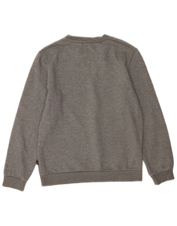 Puma Boys Graphic Sweatshirt Jumper 13-14 Years Grey Flecked Cotton