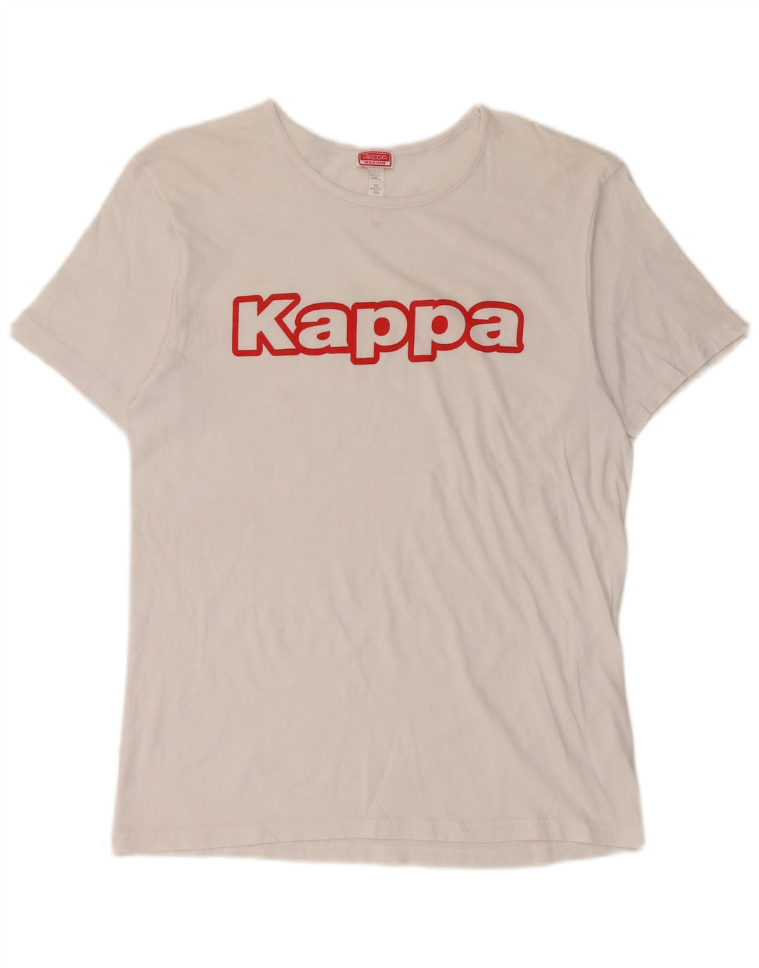 Tricou grafic Kappa pentru femei Top UK 14 Medium White Bumbac